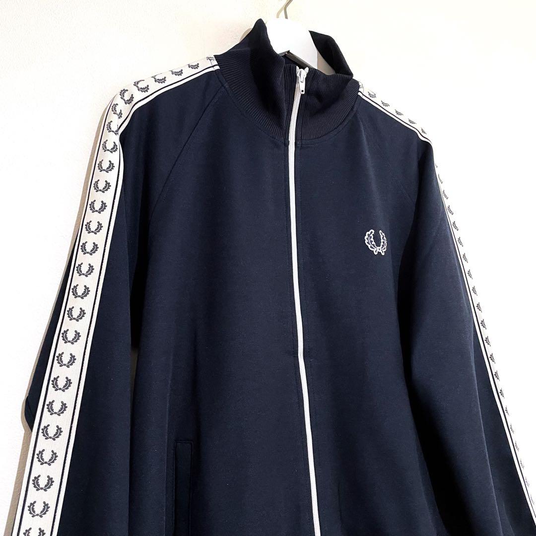 フレッドペリー トラックジャケット ジャージ ネイビー 美品 古着