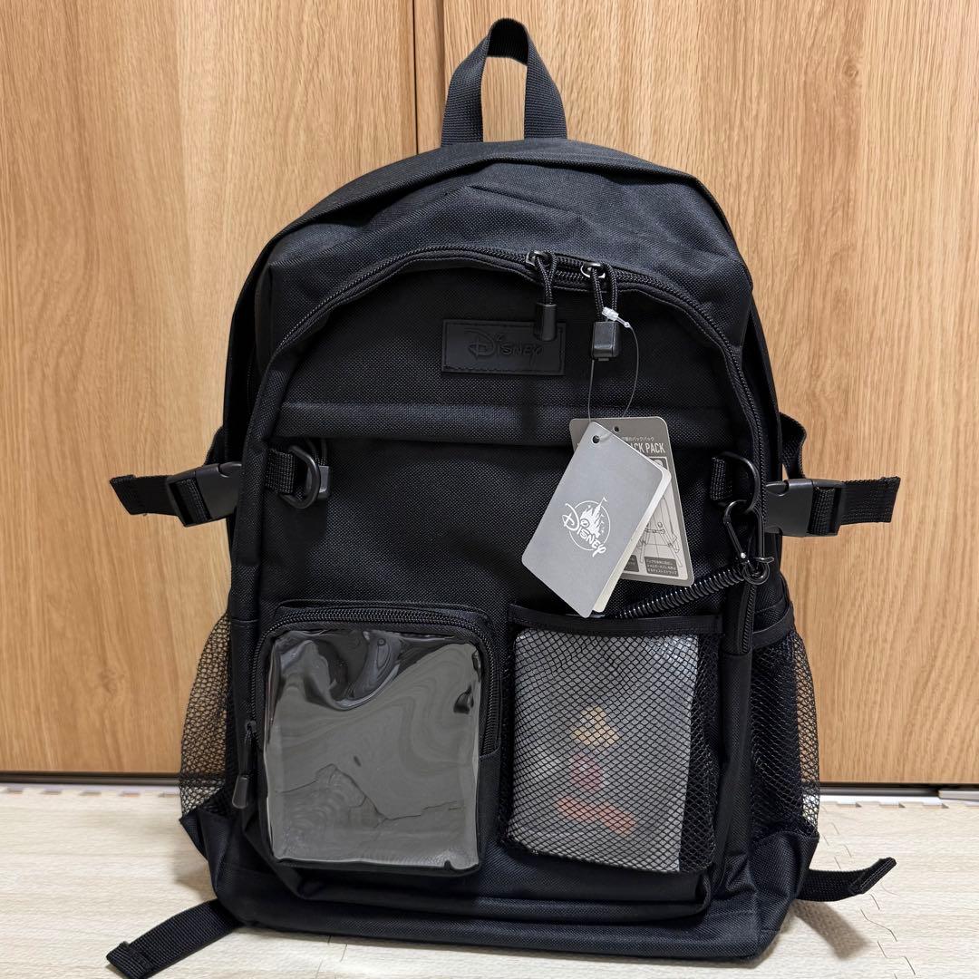【ディズニーストア限定】ミッキー リュックサック・バックパック クリア窓付き ディズニーストア」クリア窓付きリュックが登場！推しぬいやグッズを