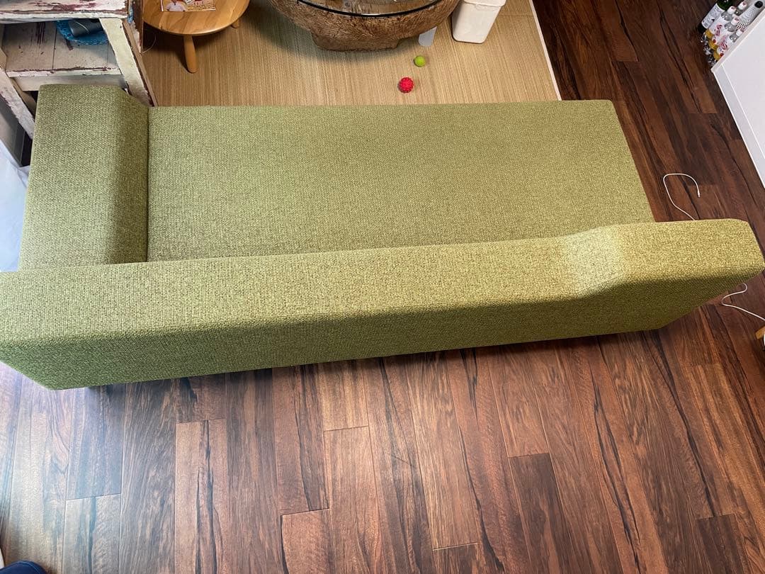 フランネルソファ シエスタ 3人掛け ソファベッド グリーン 緑 - メルカリ