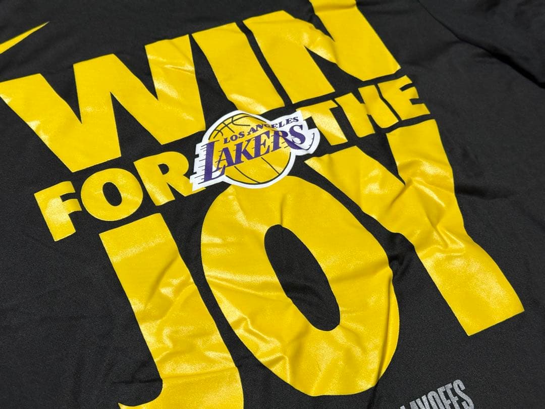 レイカーズNBA25Play Offs選手支給品プラクティスTシャツXLサイズ