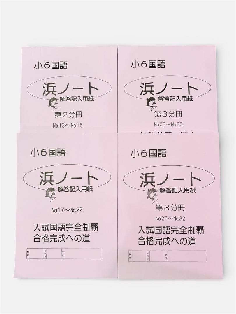 浜学園 小6入試国語 15冊 合格完成への道／完全制覇／知識