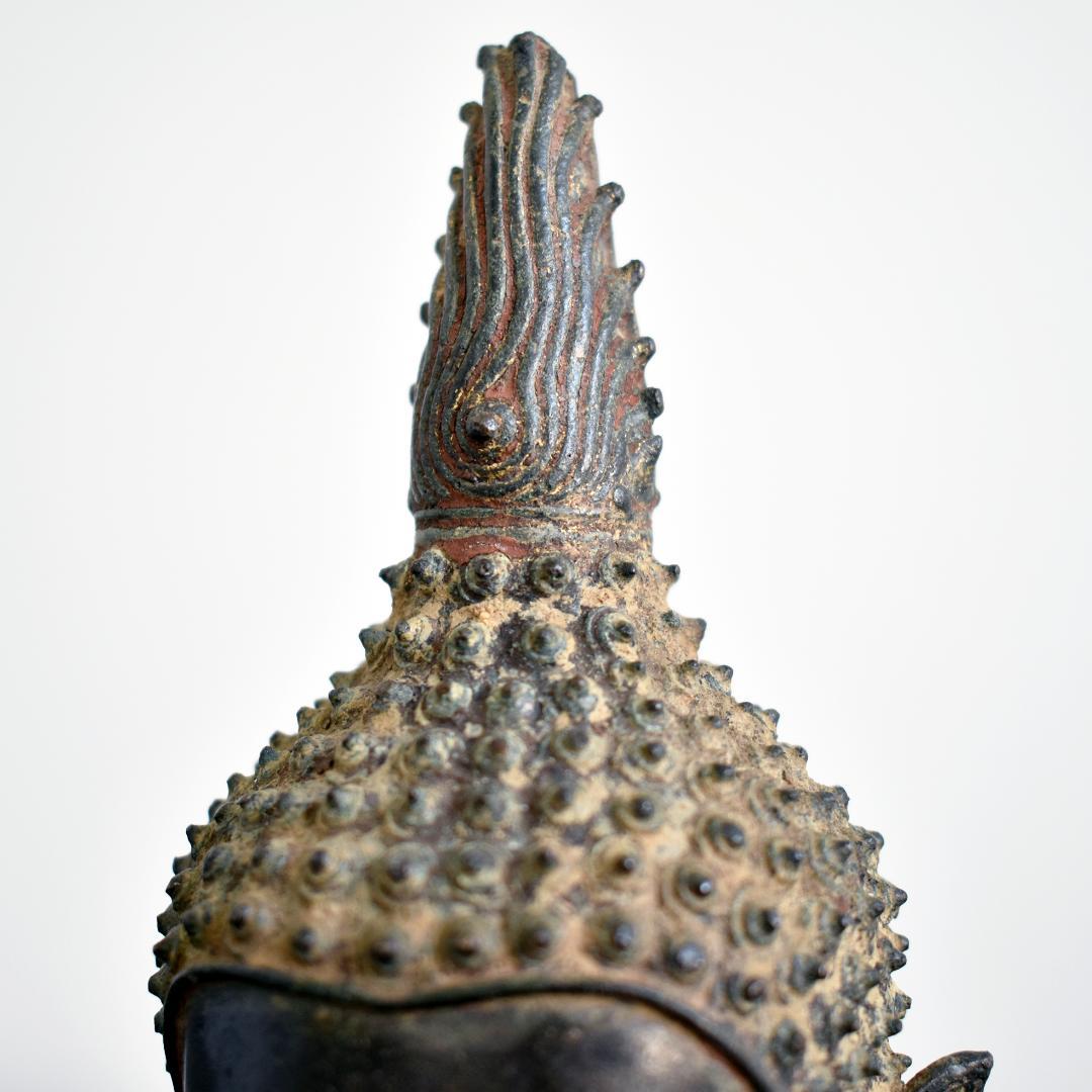 煙水晶さま専用 タイ北部ラーンナー美術チェンセン・ファン青銅仏像頭