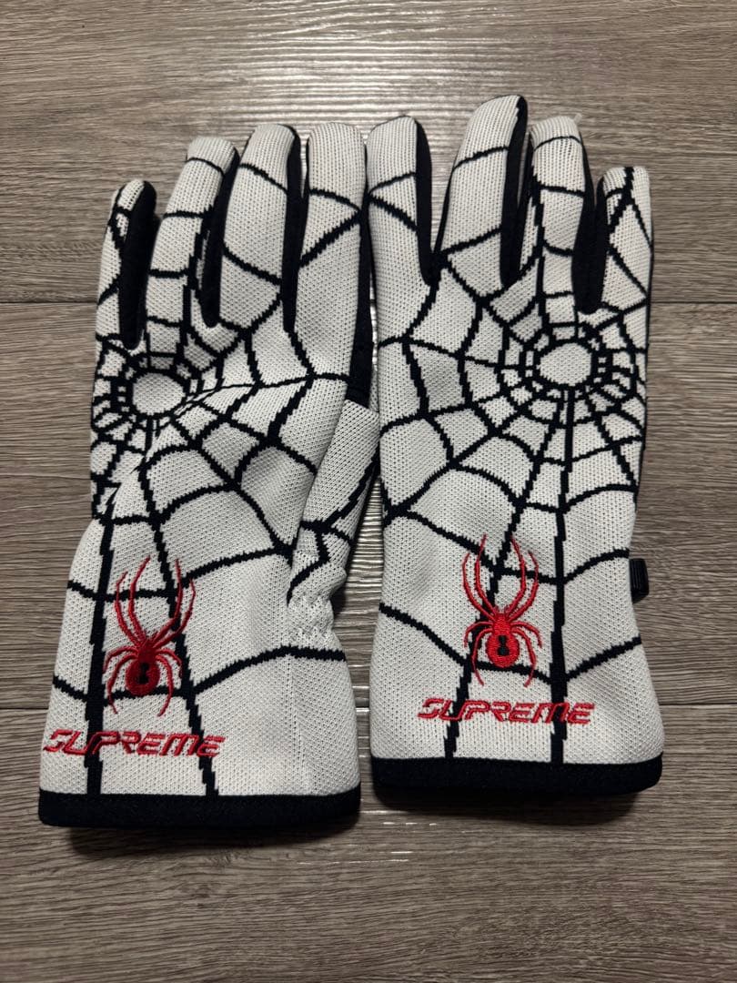 24fw Supreme SPYDER スパイダー ネット グローブ　M Supreme x Spyder】Gloves☆Black☆24FW☆ (Supreme/手袋) 114042927