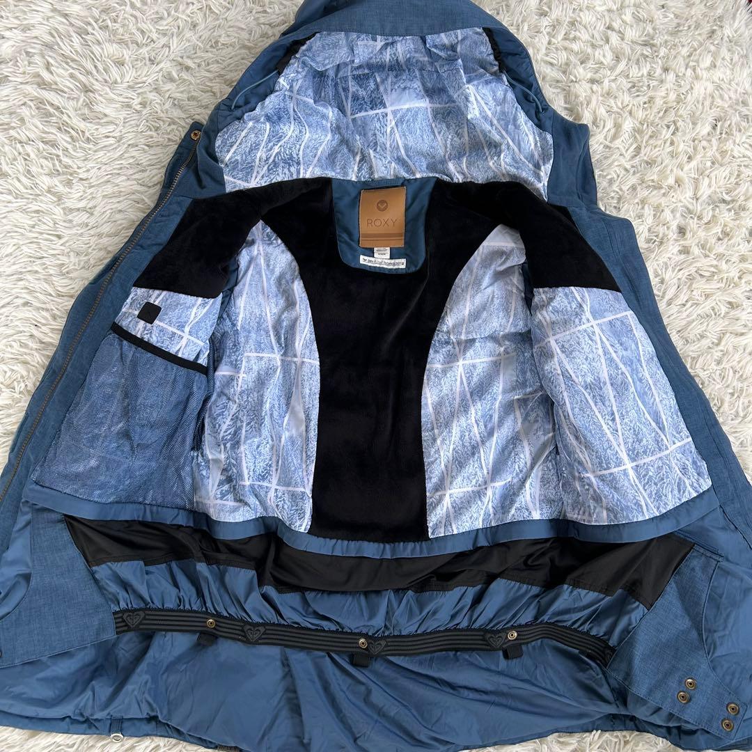 ロキシー スキースノーボードウェア レディース M ブルー 群青色 中綿