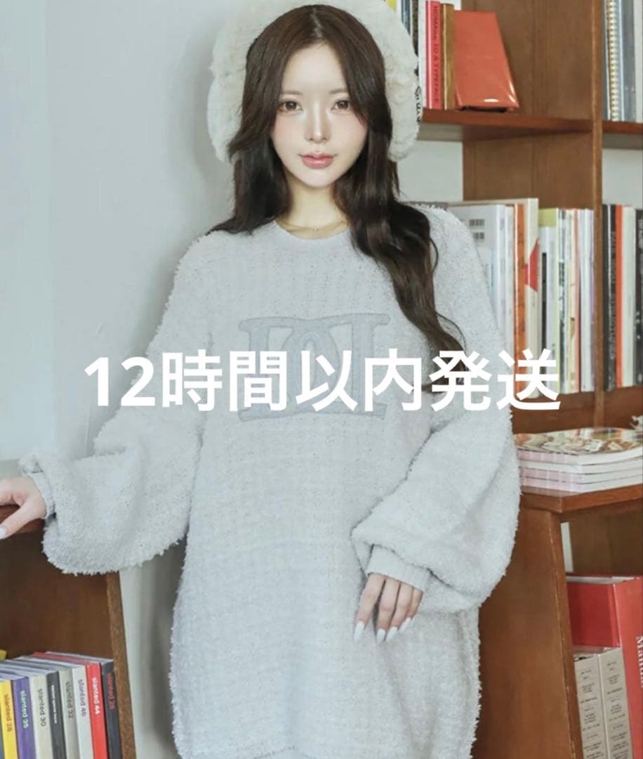 ダーリッチ Darich DDロゴツイードニットプルオーバー sax サックス