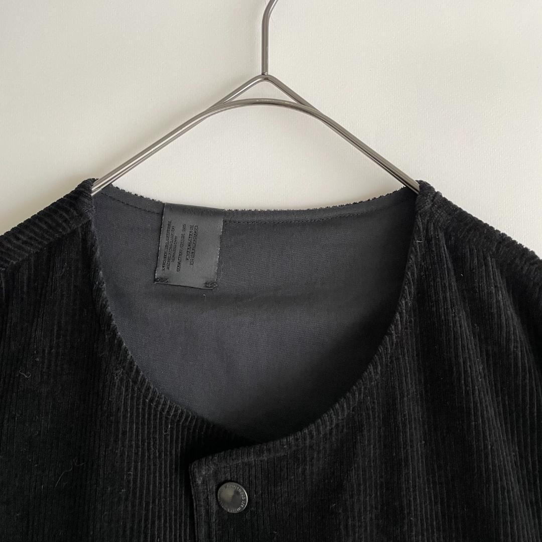 美品 N.HOOLYWOOD 38 (re) ノーカラーオーバーシャツコート 黒 - メルカリ