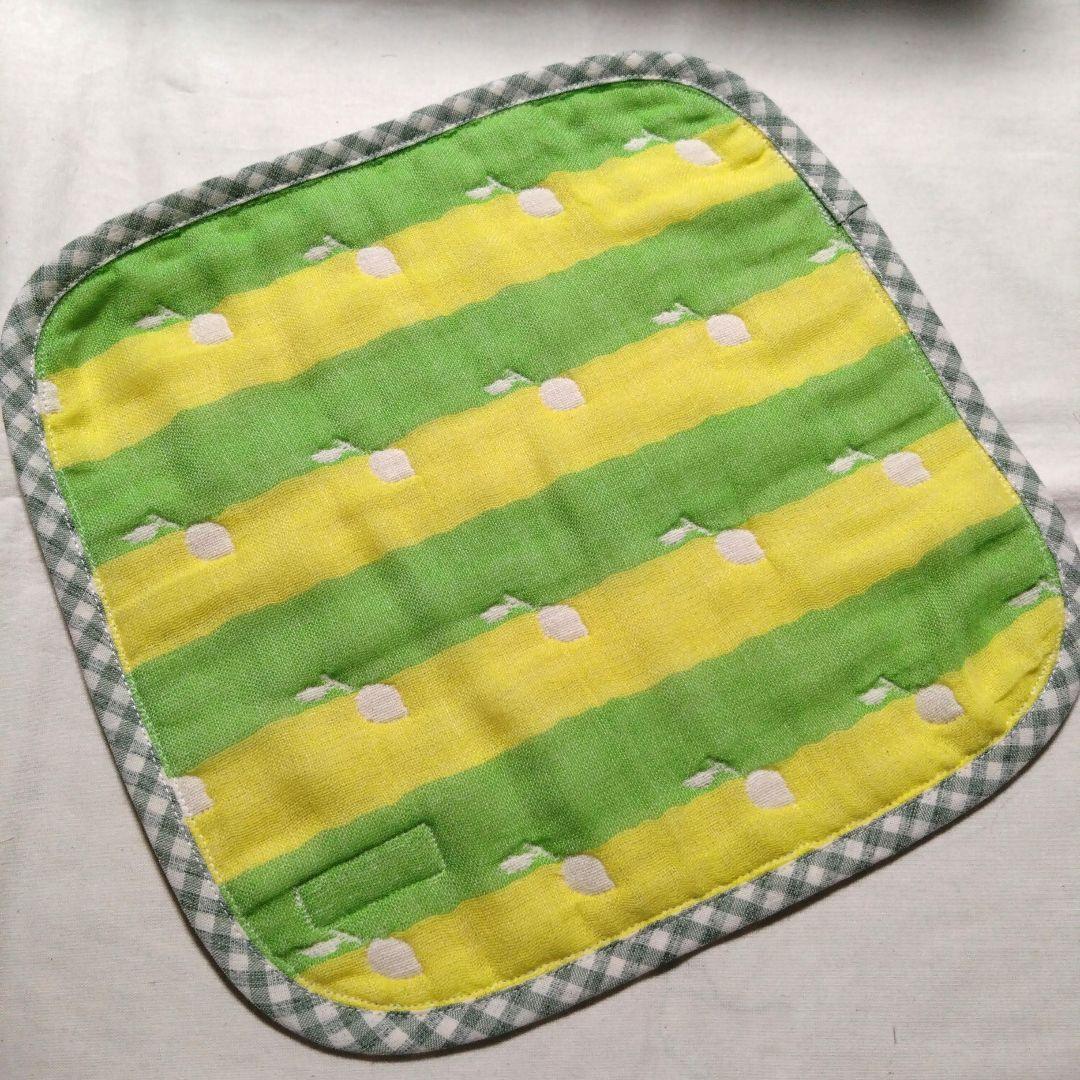 えっこ☆りんご☆6重ガーゼハンカチ タオル☆ハンドメイド えっこ様