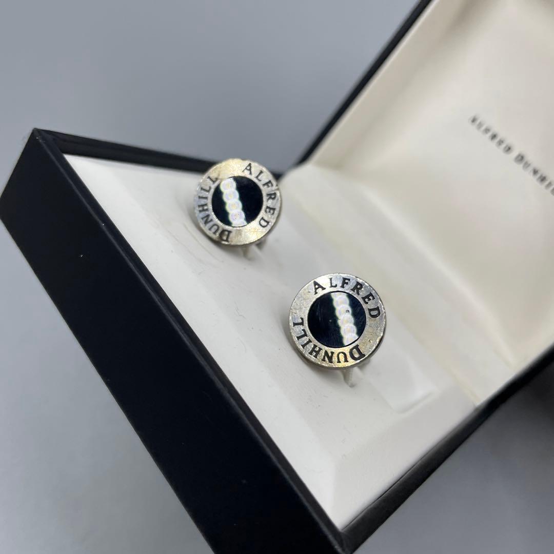 056 ALFRED DUNHILL ブラックカフリンクス