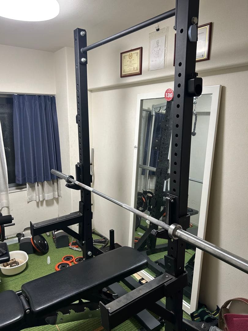 美品】American Barbell 高級ホームジムセット 一式 引取限定