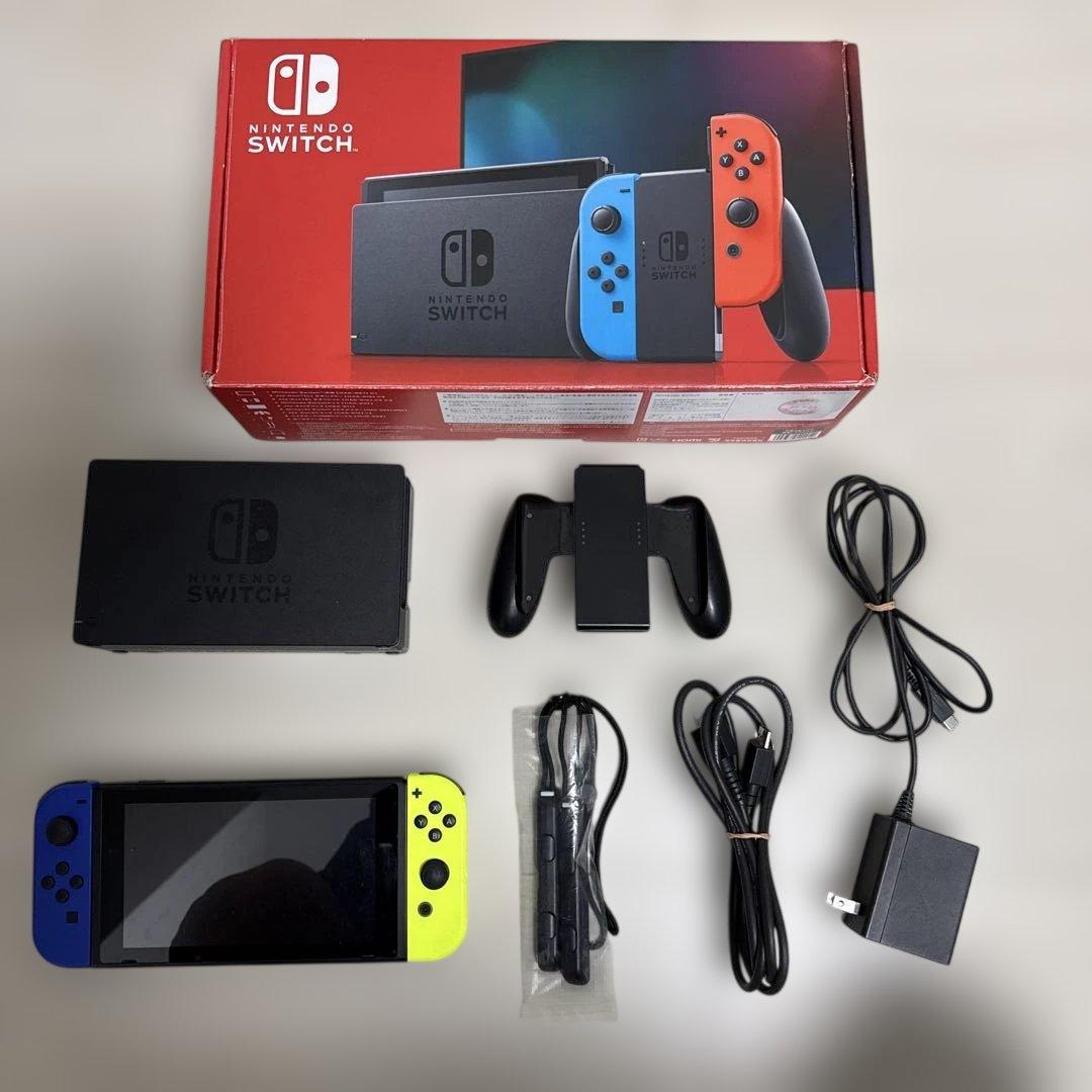 Nintendo SWITCH ブルー/イエロー　本体／周辺機器 Amazon.co.jp: 【任天堂純正品】Joy-Con(L) ブルー/(R) ネオンイエロー