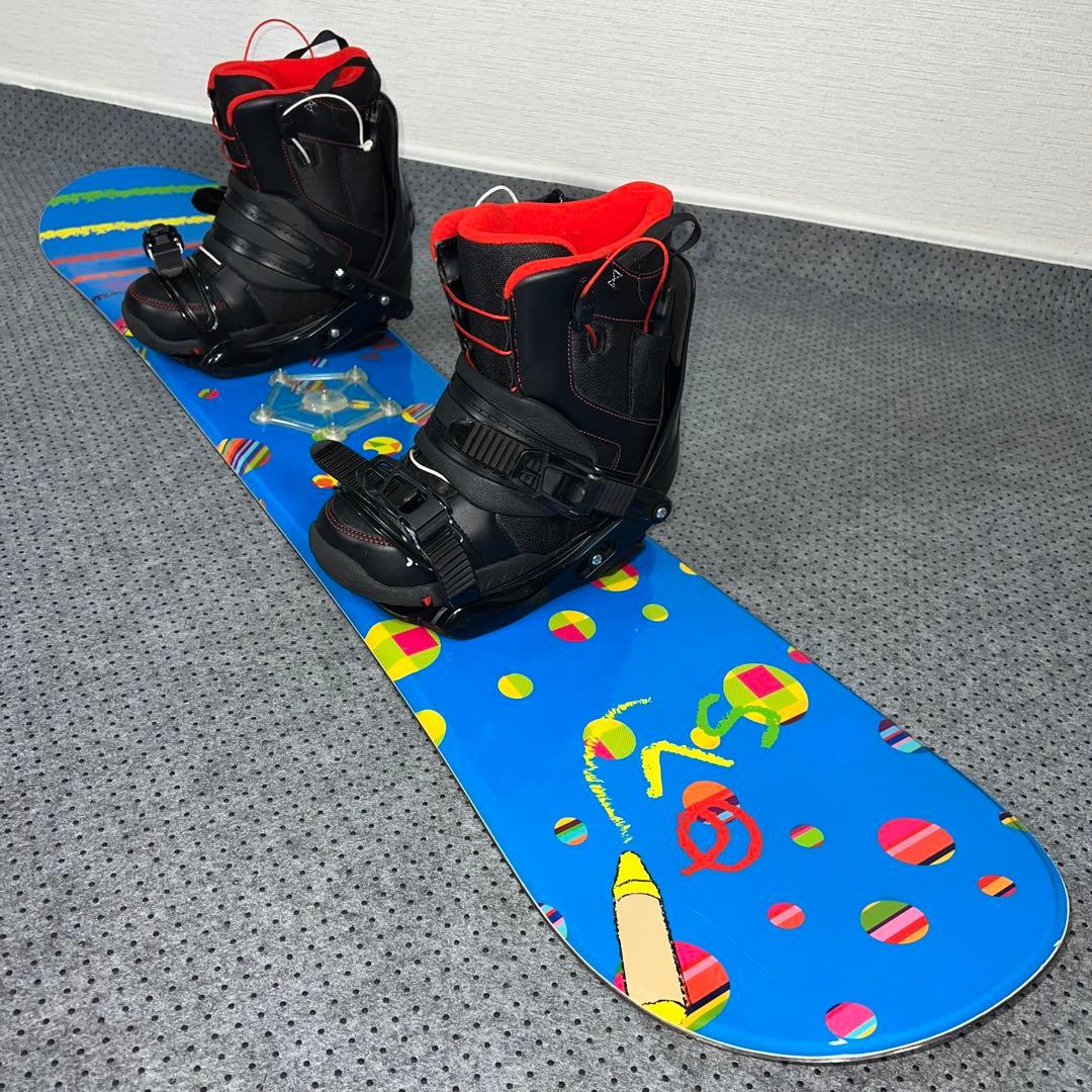 数回使用 キッズスノーボード SLQ 130cm＋バイン＋レースブーツ - メルカリ