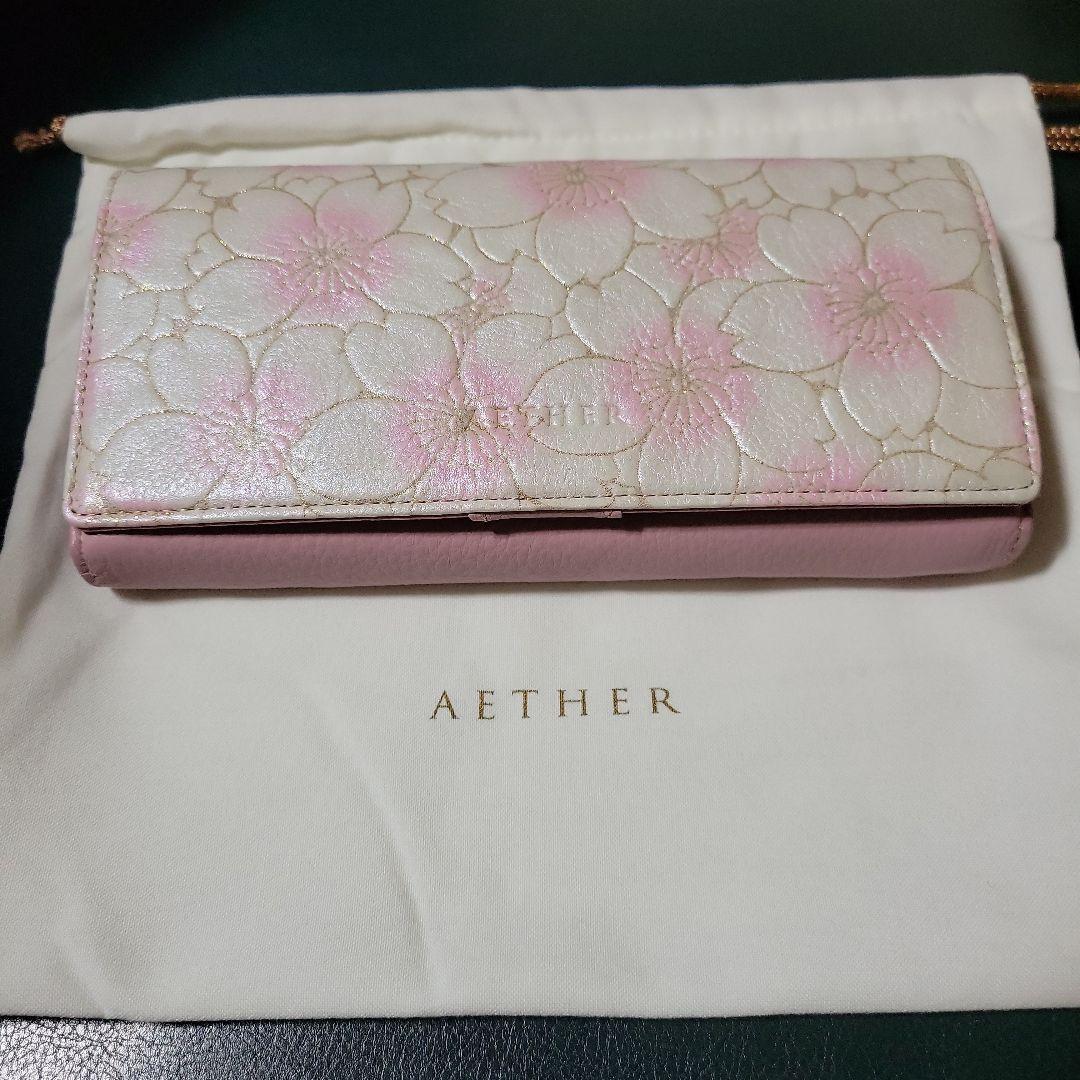 新品、未使用】エーテル AETHER サクラ かぶせ長財布 - メルカリ