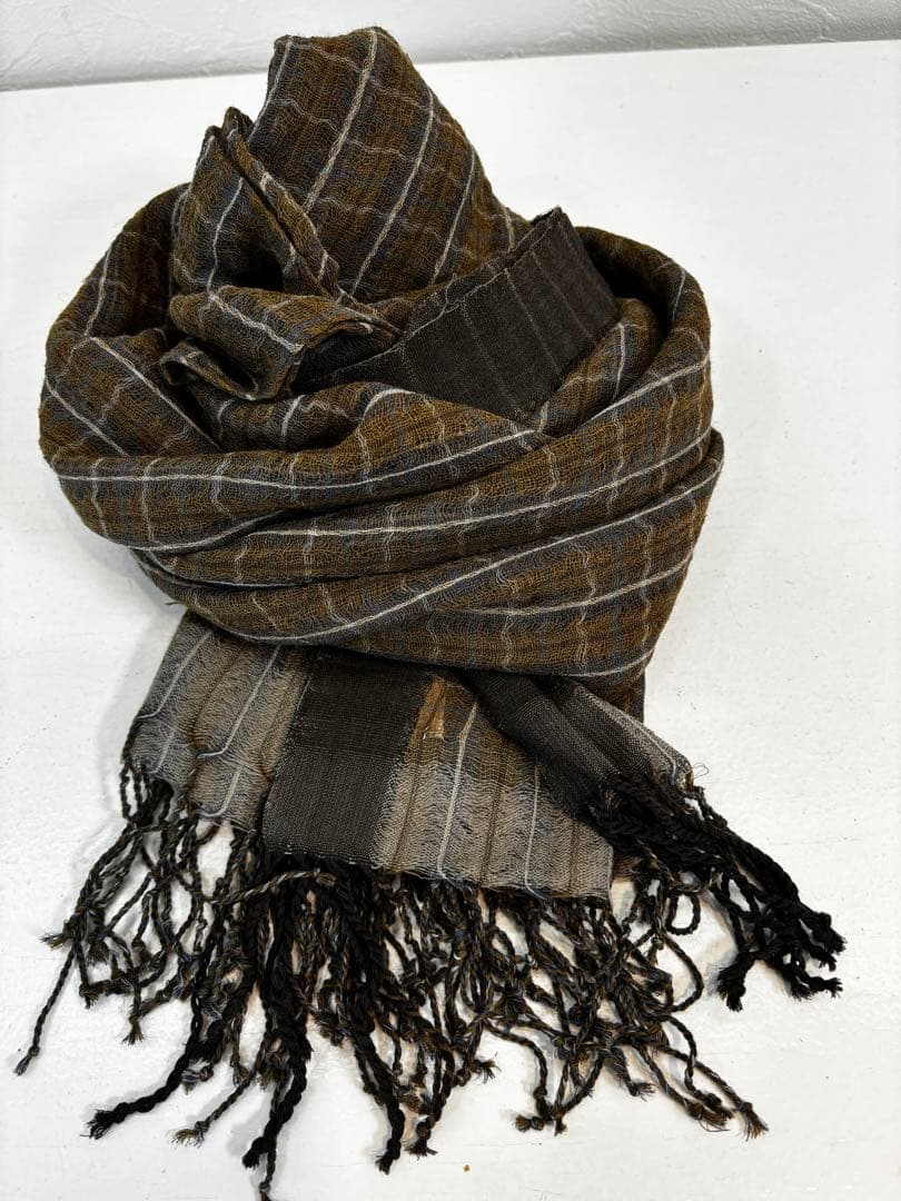 ヨーガンレール JURGEN LEHL 大判チェック柄ストール ヨーガンレール ウールのストール | Jurgen Lehl etc.