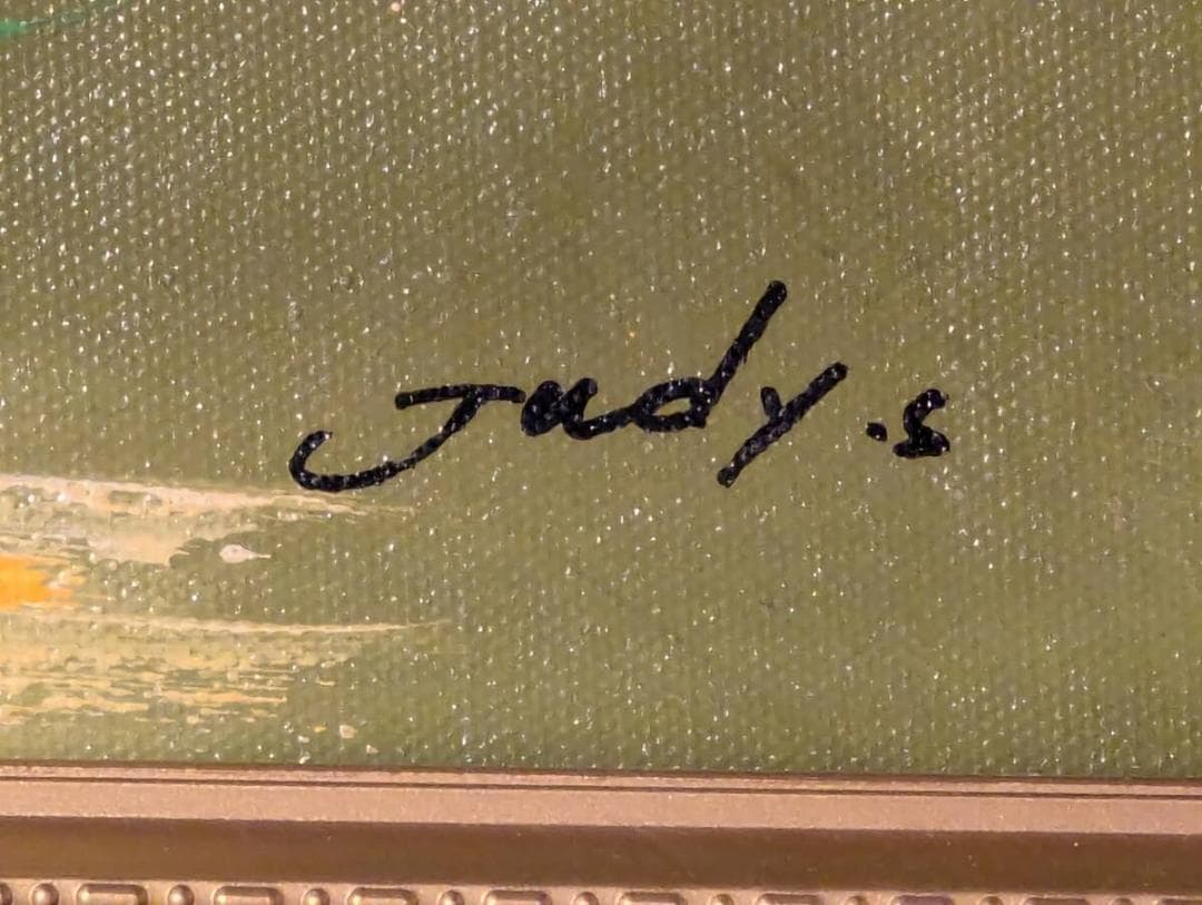 真作】絵画 油彩6号 花のある静物 華やかな色彩が魅力の