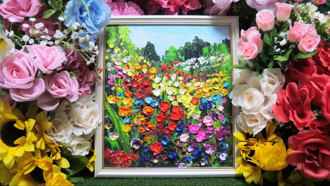 油絵 絵画 【Wild flowers】 油絵 絵画 【Wild flowers】 油絵 絵画 【Wild flowers】 油絵 絵画