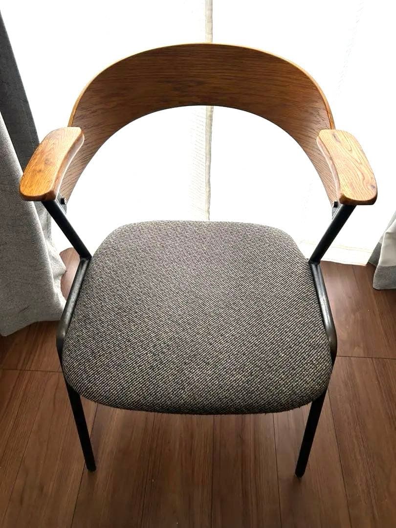 アデペシュ　ダニスショートアームチェア アームナチュラル ダニス ショートアームチェア アームナチュラル アイアン ダイニング