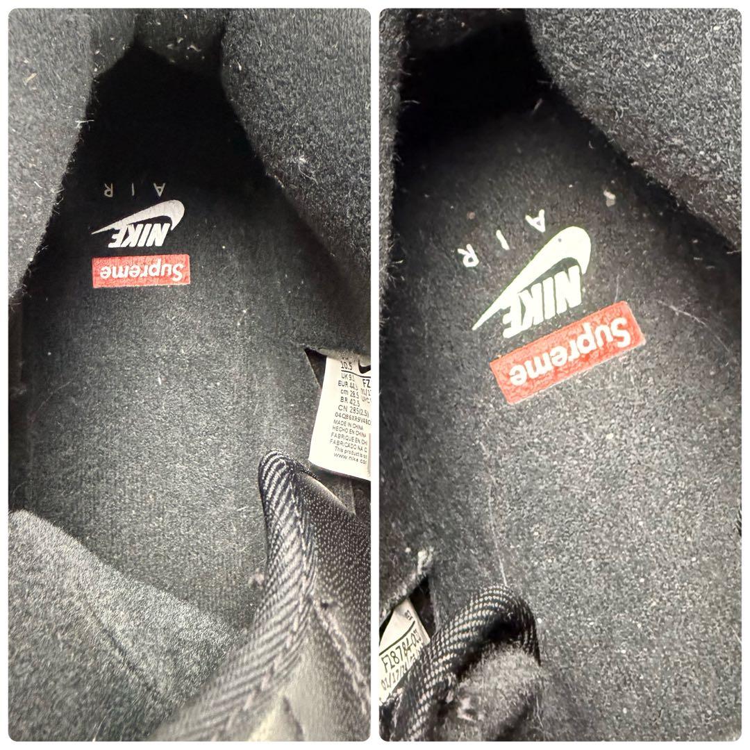 Nike Air Force 1 シュプリーム MID 黒 28.5cm 美品