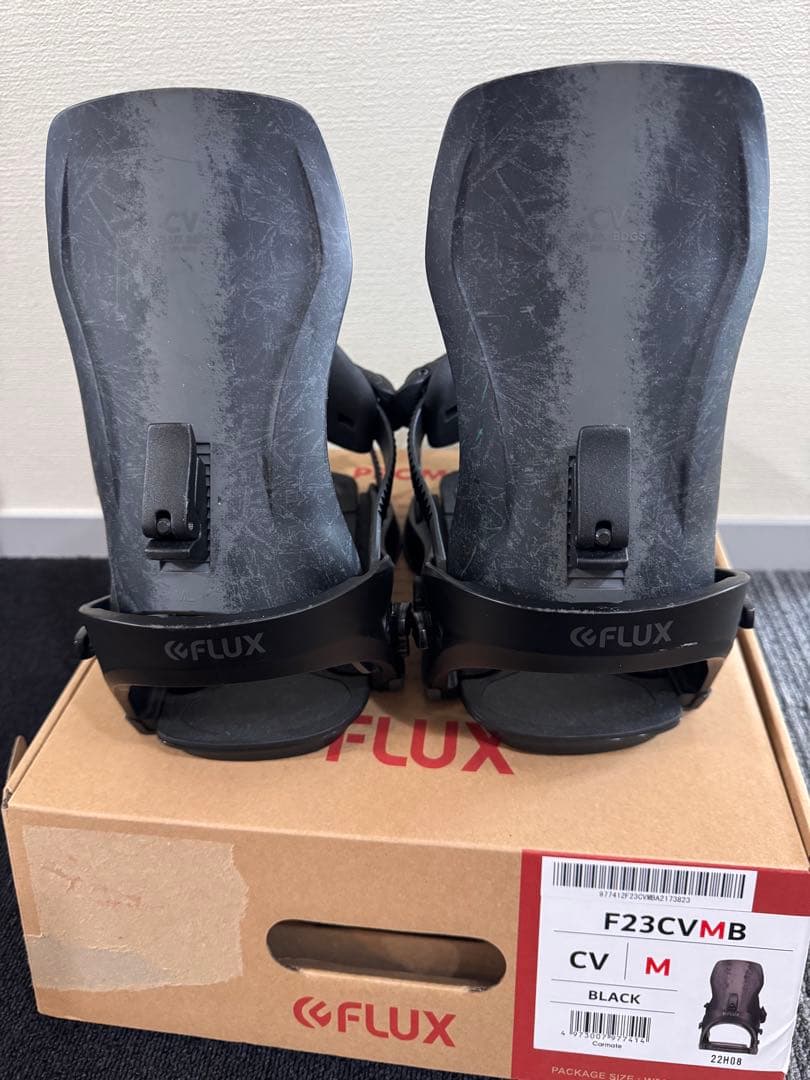FLUX F23CVMB ビンディング M ブラック　スノーボード フラックス(FLUX) スノーボード ビンディング エックスエフ XF BLACK