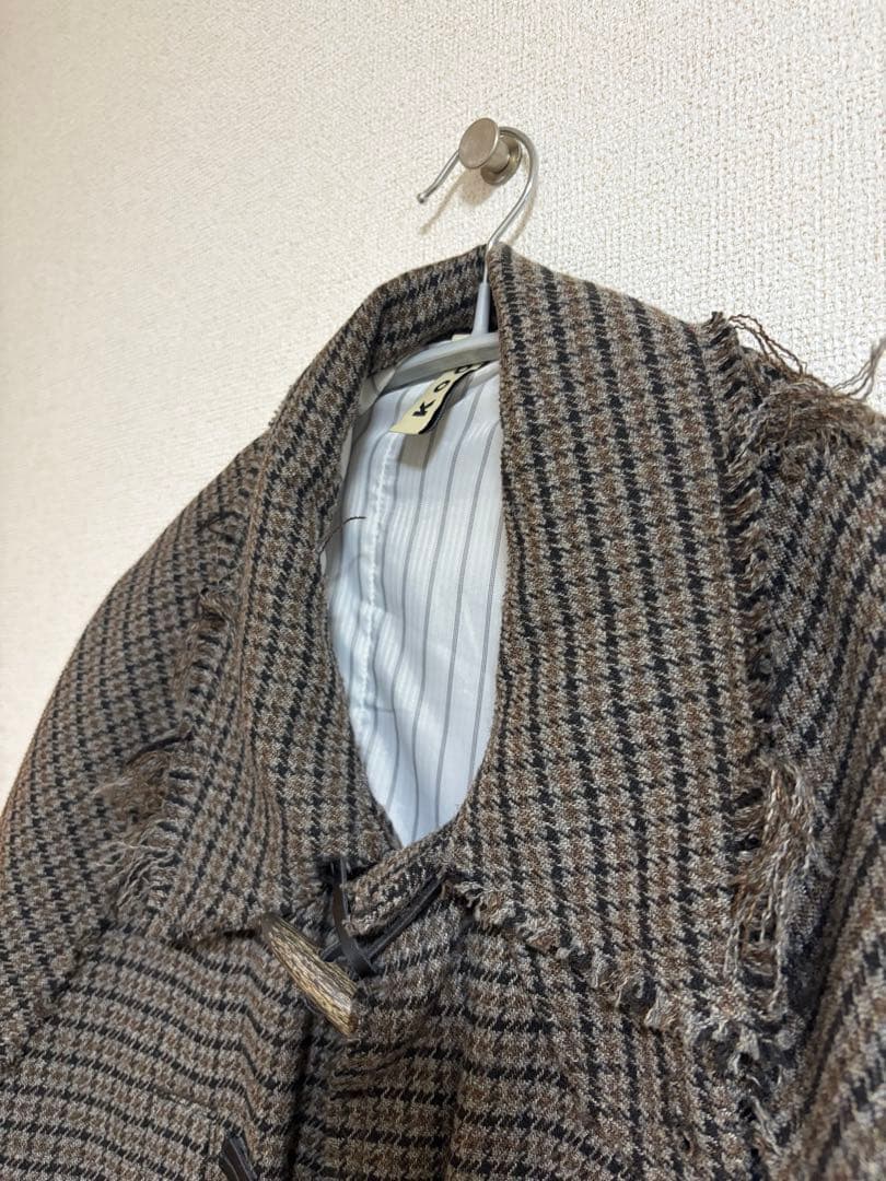よき様 チェック柄 ダッフルコート オーバーサイズ