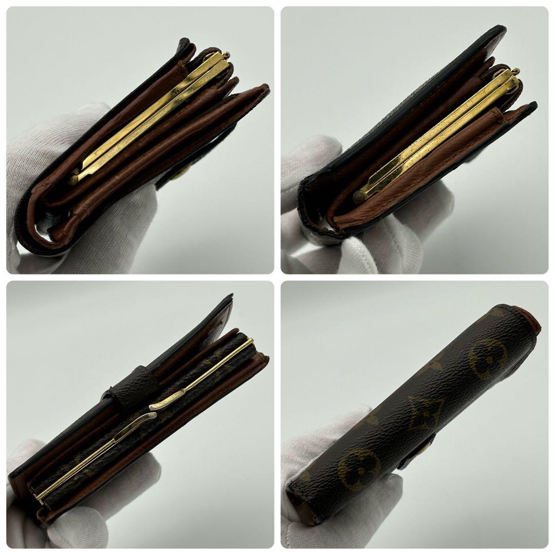 ルイ ヴィトン モノグラム ポルト モネ ヴィエノワ がま口 折り財布