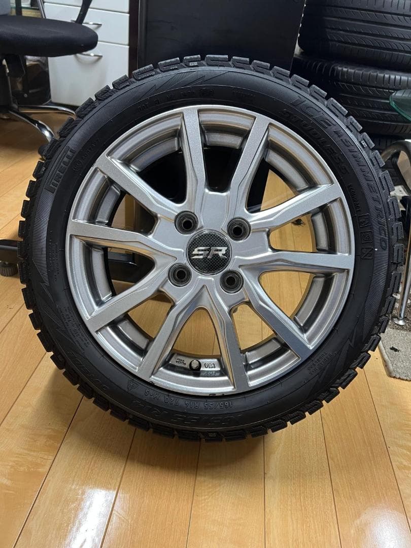 SR 14インチホイール＆165/55R14スタッドレスタイヤ（4本セット） 楽天市場】165 55r14 4本セット スタッドレスの通販