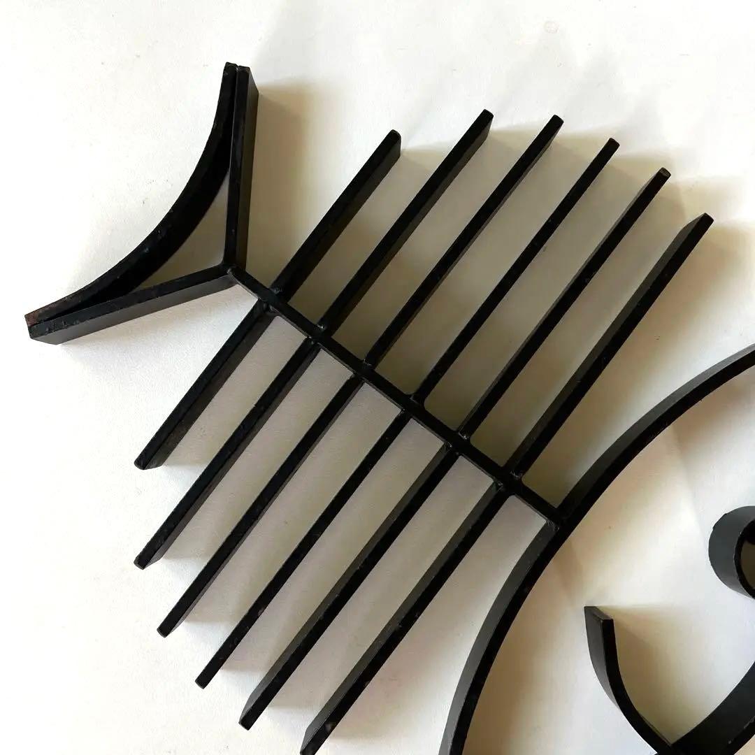希少】北欧風 トリベット 鉄製鍋敷き 魚モチーフFishborn trivet