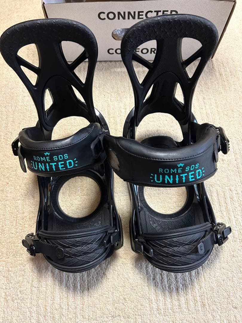 ROME SDS UNITED ビンディング　Mサイズ　ブラック　ジャンク ROME SDS スノーボード ビンディング UNITED / BLACK (ローム