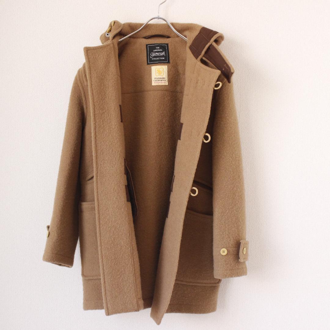 GLOVERALL MONTY ダッフルコート L ブラウンベージュ ウール GLOVERALL