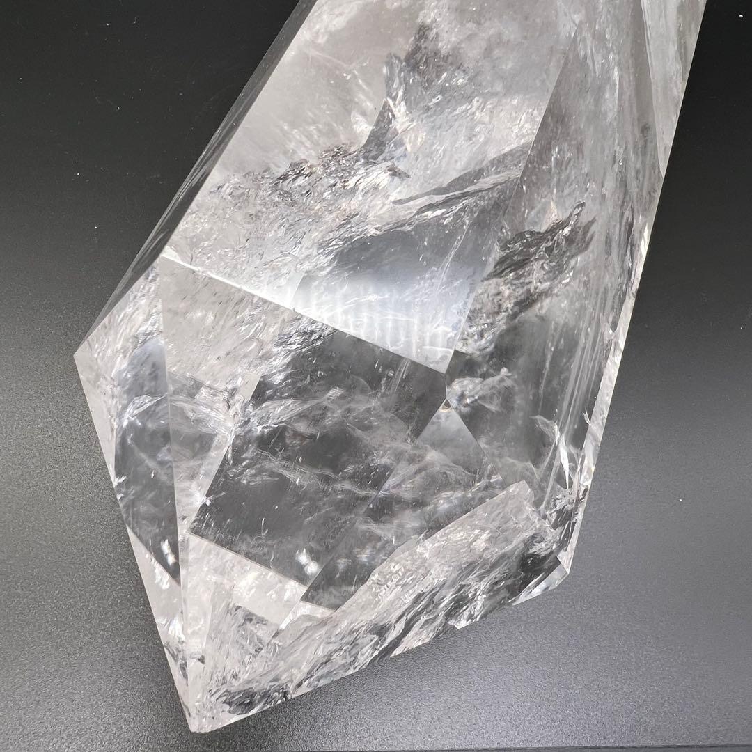 ✩超破格✩究極の激凄超逸品✩超高透明度とレインボー✩虹入り 水晶 六角柱 天然石