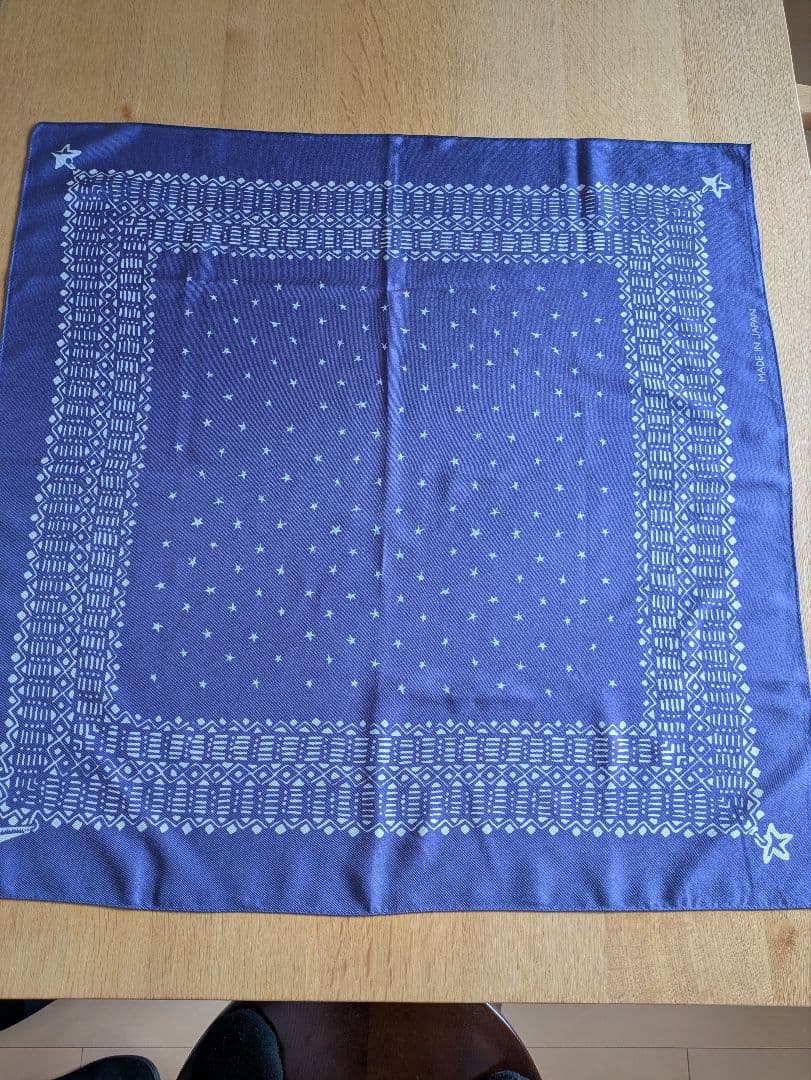 45Rシルクツイルのセルビッチ 風呂敷 藤色70×70 未使用