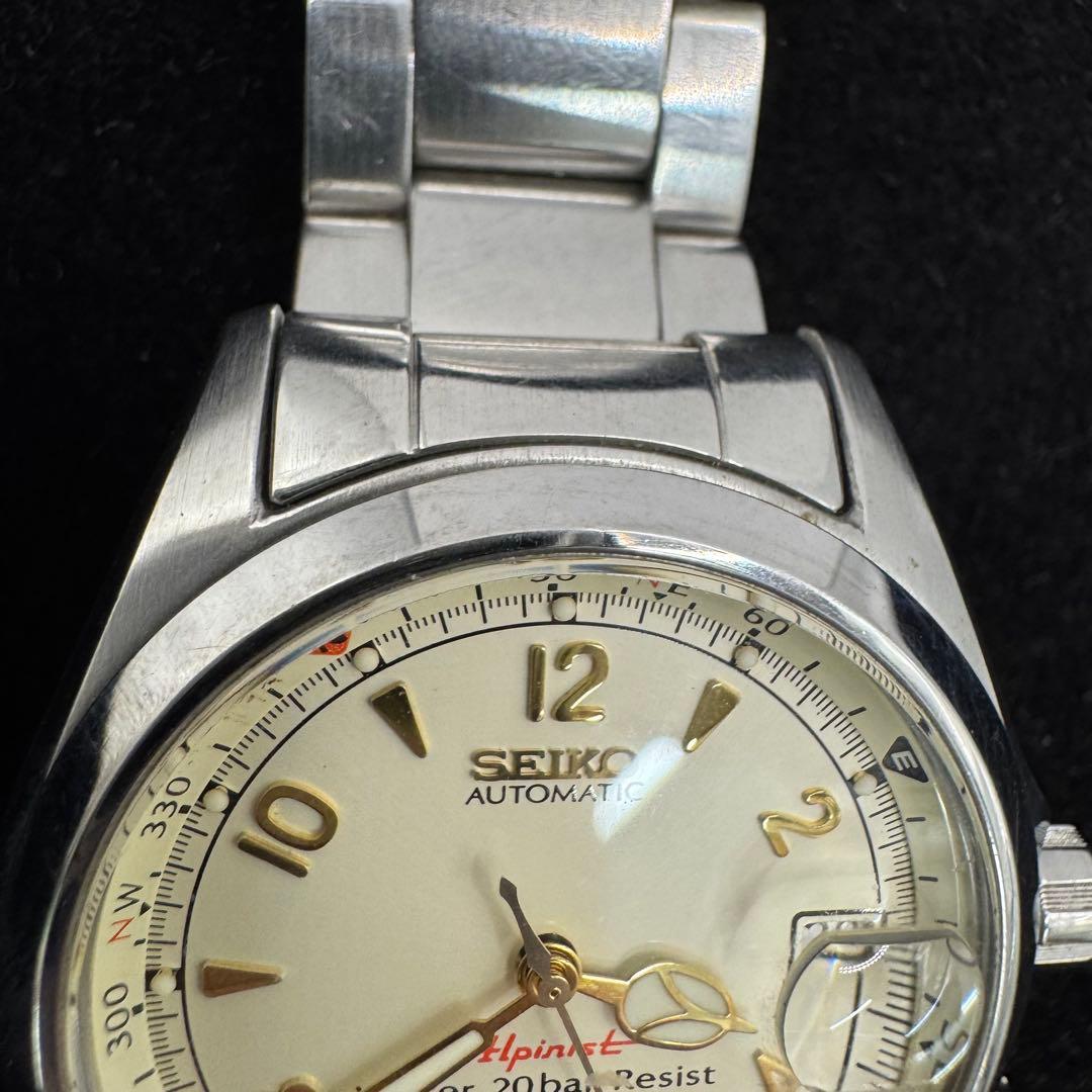 鑑定済］SEIKO セイコーアルピニスト 4S15 SCVF 白文字盤 廃盤 - メルカリ