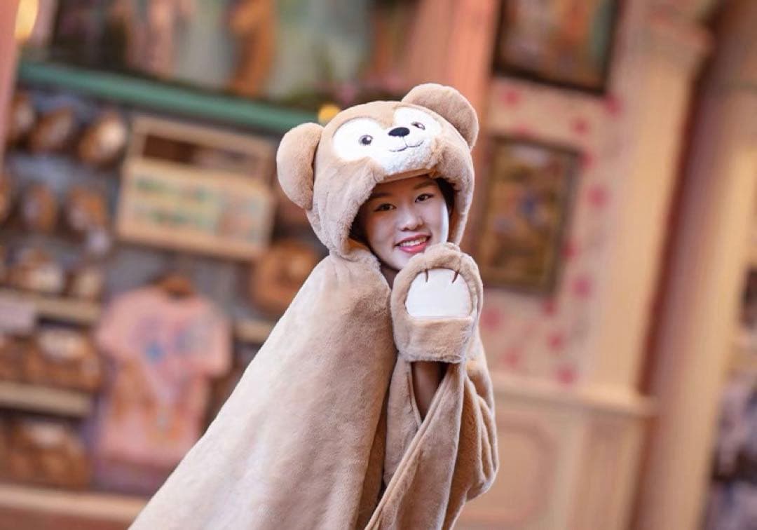 ダッフィー フレンズ 膝掛け コート ケープ リュック ブランケット
