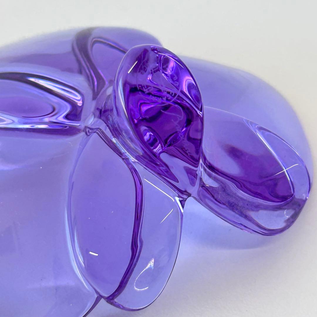 k20)Baccarat バカラ オーキッドフラワー 洋蘭 パープル