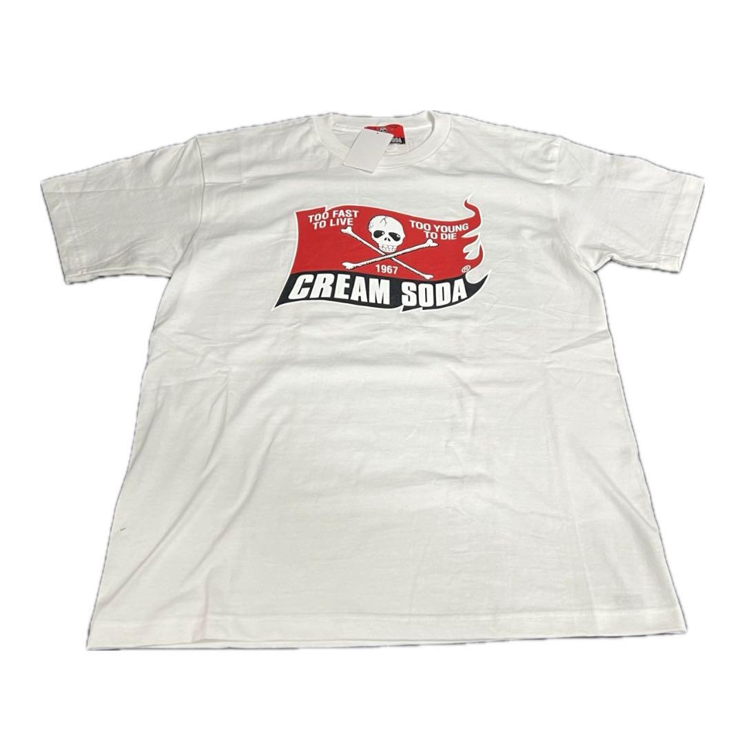 CREAM SODA スカルフラッグ Tシャツ 3664
