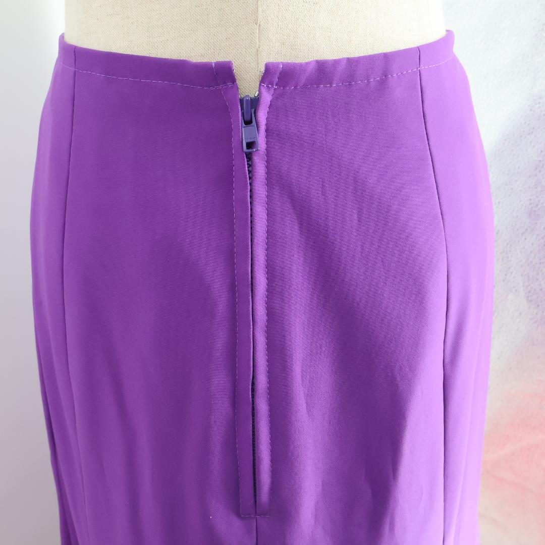 美品 フラメンコ衣装】パープル ファルダ ボランテ スカート フリル 紫