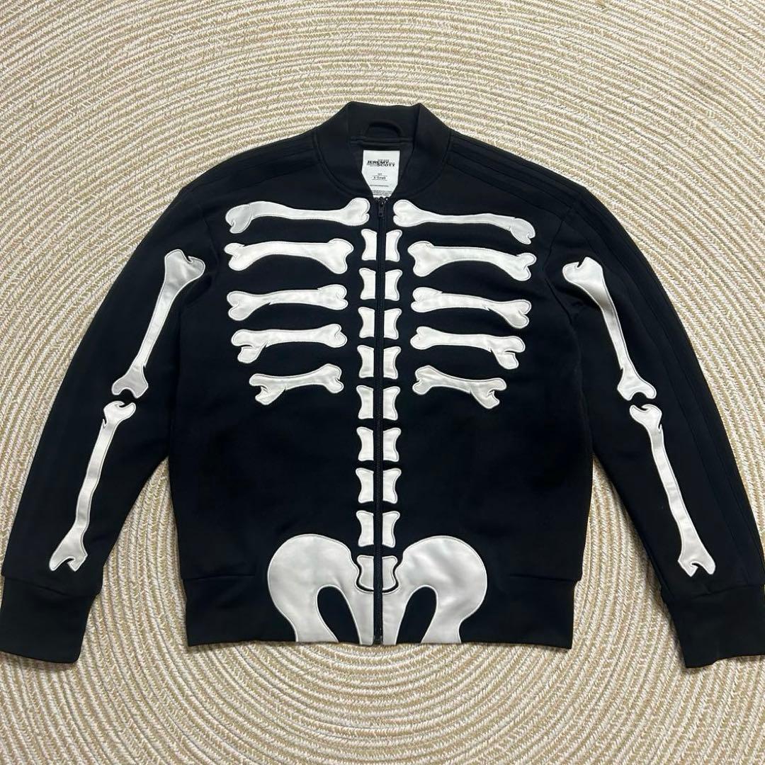 adidas ジェレミースコット ボーン トラックジャケット ジャージ スカル 国内正規品 adidas アディダス ジェレミースコット ボーン柄 ジャージ
