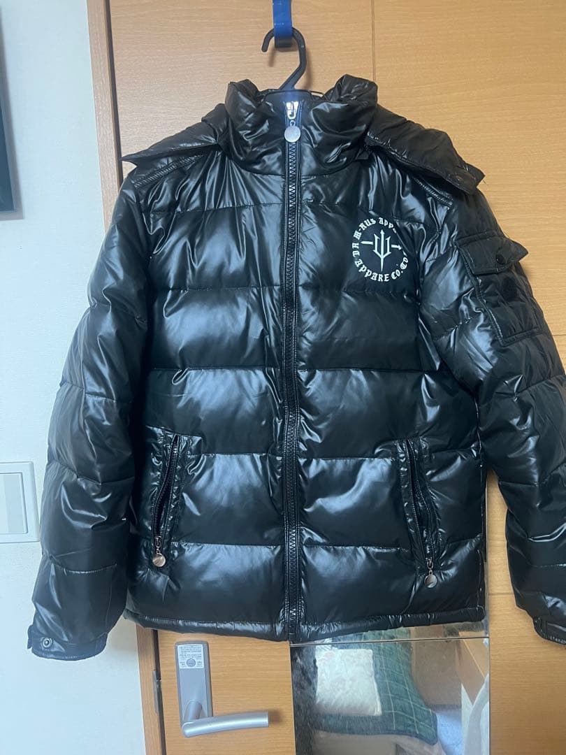 M-NUS NOIR フード付きダウンジャケット 黒 THE NORTH FACE ザ・ノースフェイス ヌプシフード付き中綿ダウン