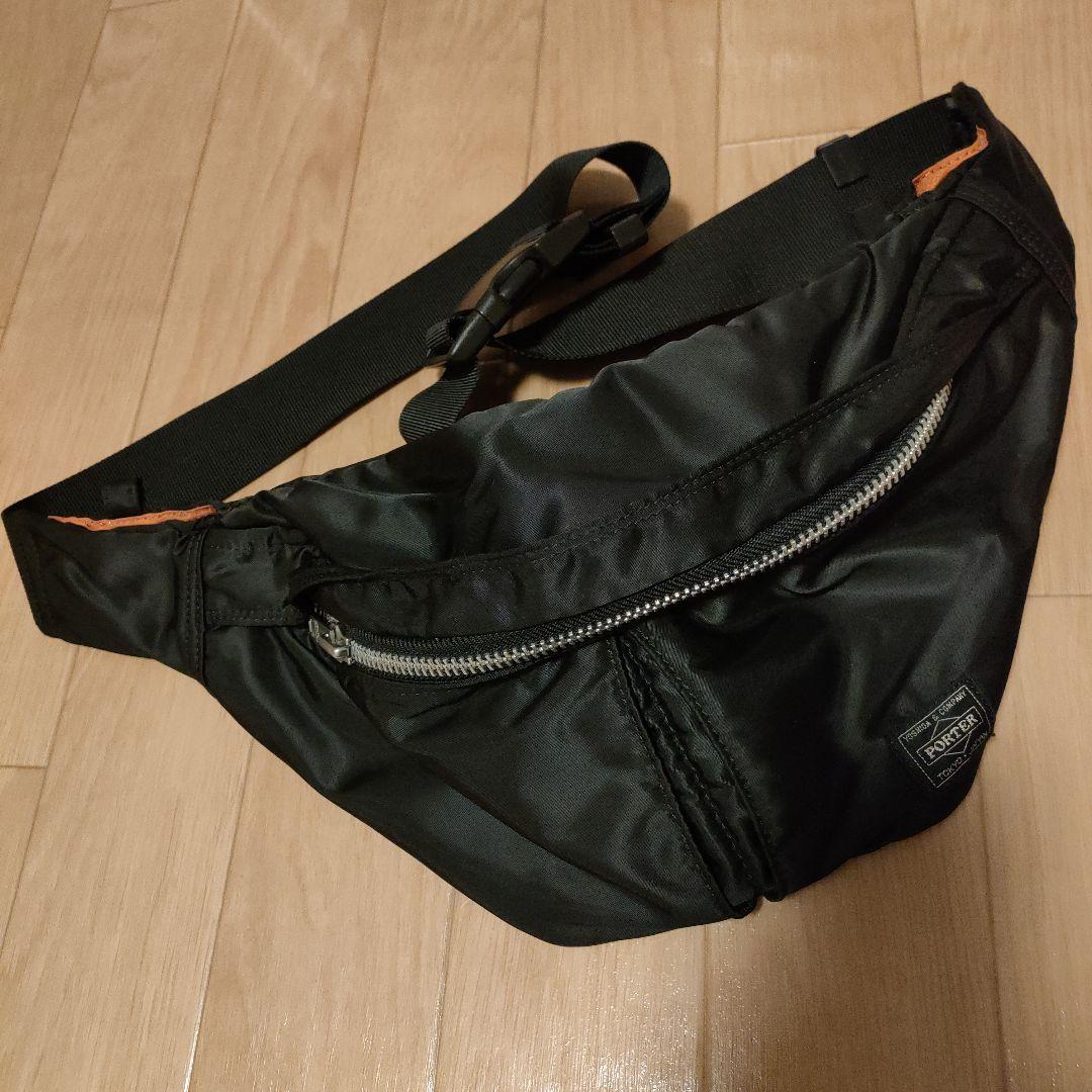 ★美品★PORTER ボディバッグ　タンカー　ウエストポーチ ブラック 吉田カバン（YOSHIDA KABAN） ポーター ウエストバッグ ボディバッグ