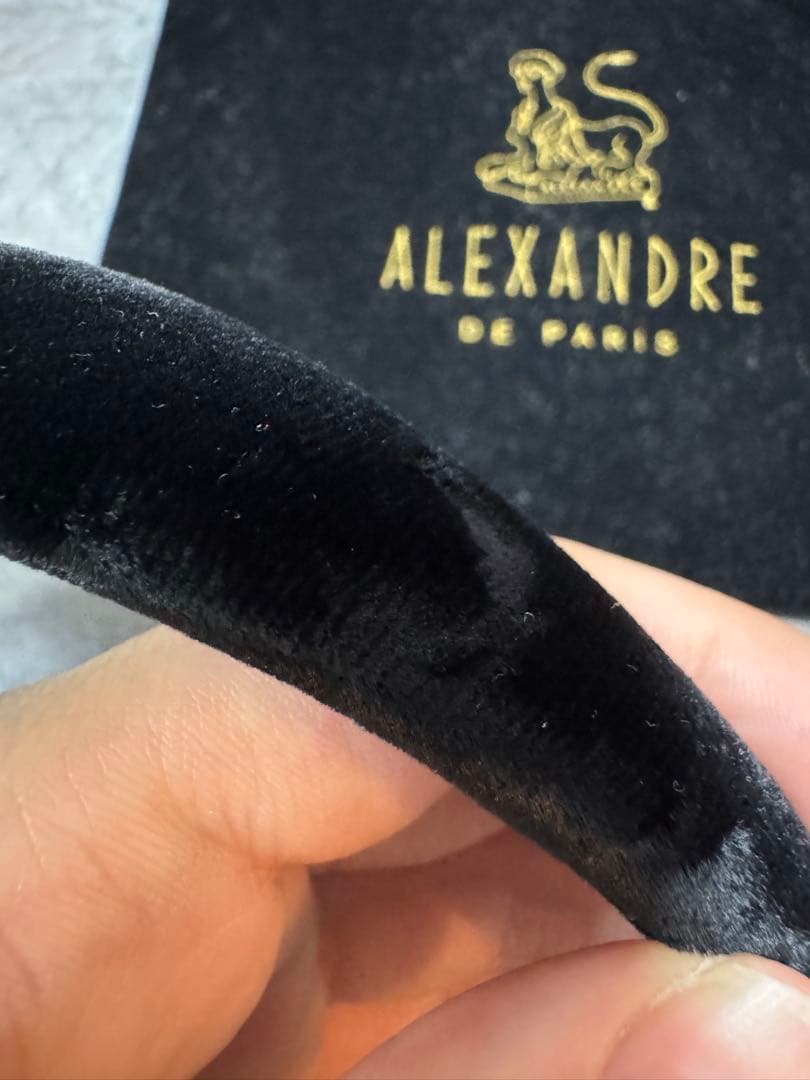 ALEXANDRE DE PARIS ブラック　カチューシャ　2.5cm