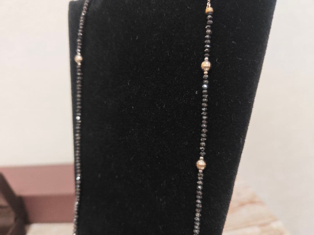 ラフォーレ ブラックダイヤモンド ネックレス K18WG 20.0ct