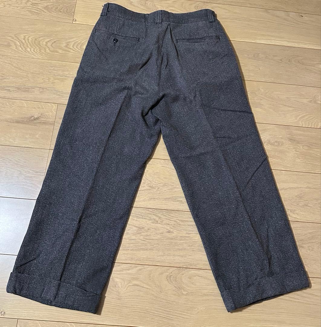 At Last&Co. ブラックシャンブレートラウザー