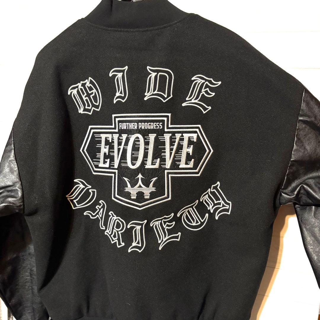 ★美品【adamsJUGGLER】　W/R EVOLVE スタジャン　刺繍入 W/R EVOLVE スタジアムジャンパー | adamsJUGGLER（アダムスジャグラー