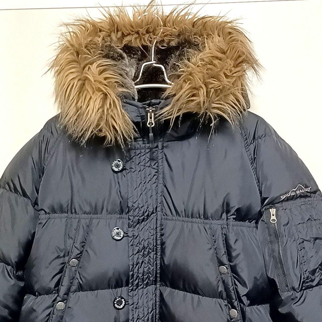 美品☆エディーバウアー グーズダウン90% N-3B ナイロンダウンコート