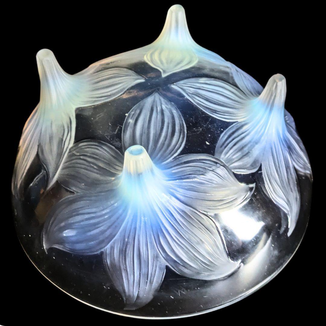 贅沢な時間を☆ラリック LYS 百合 オパルセント 大鉢 ボウル 1924年頃