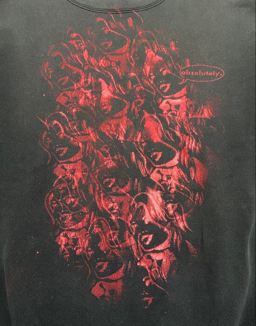 NGAP 鬼フェード スウェット アメリカ製ボディ