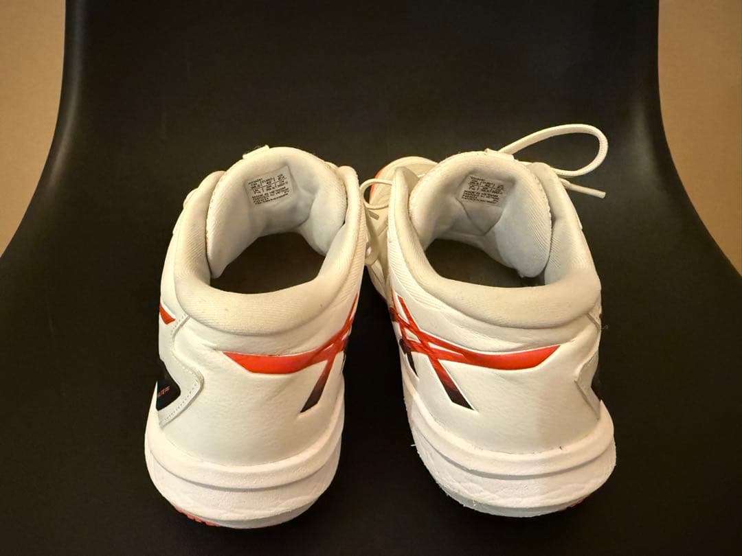 アシックス　スカイエリートFF2 バレーシューズ 白/オレンジ　26.5cm