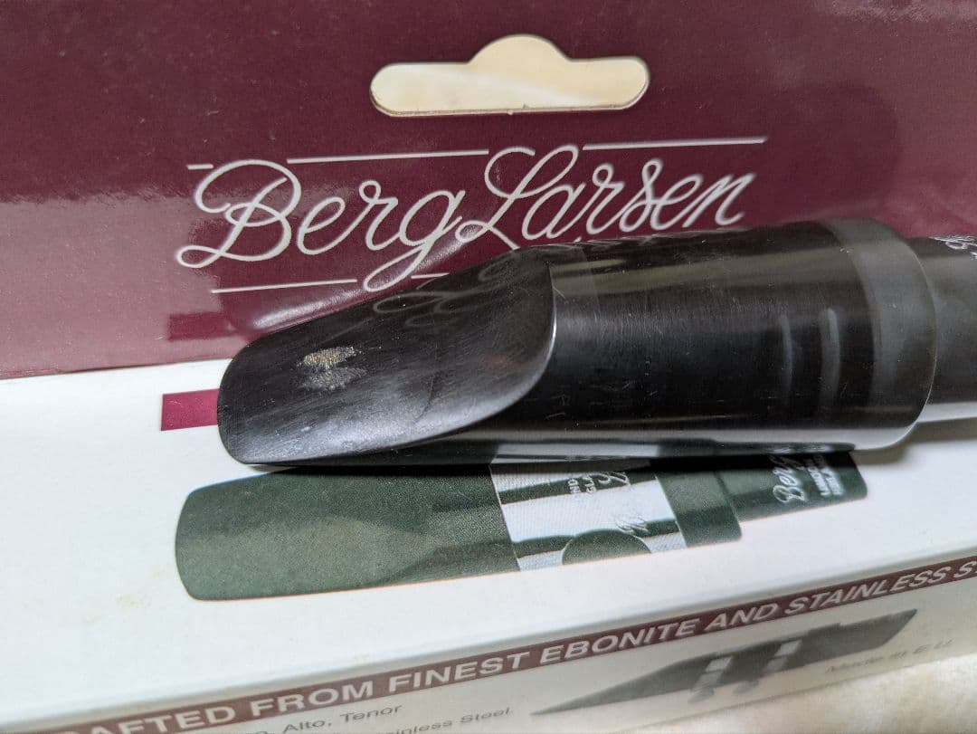 ベルグラーセン　ラバー　テナーサックスマウスピース　110/2M　リフェイス済み Berg Larsen USED 中古 テナーサックス用マウスピース ベルグラーセン