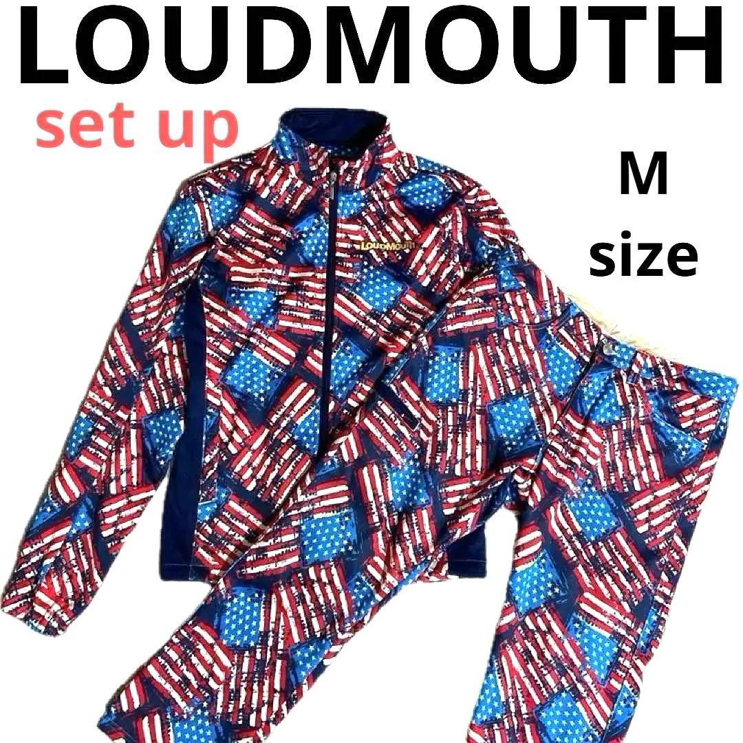 LOUDMOUTH ラウドマウス　セットアップ　ジャケット　ゴルフパンツ　M LOUDMOUTH（ラウドマウスゴルフ） クーポン有 ラウドマウス メンズ