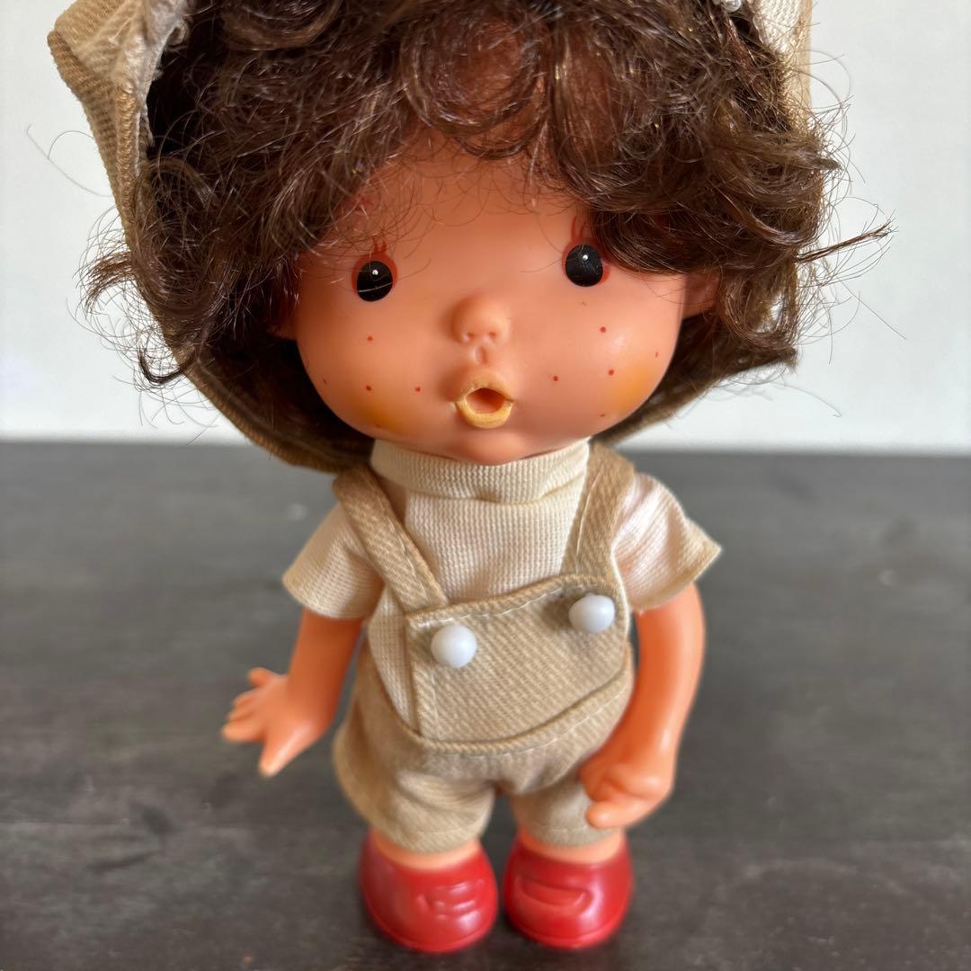 昭和レトロ ソフビ人形 デザインキザワ 天然パーマ そばかすの子