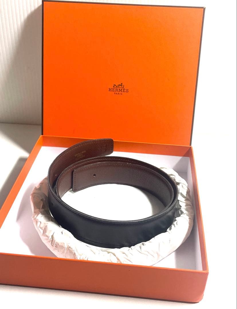 エルメス HERMES　ベルト ブラック　ブラウン 箱付き HERMES（エルメス） ベルト レディース ブランド ホースビット